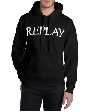 Replay Hoodies - Zwart