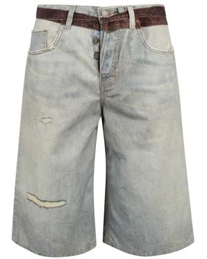 Haikure Denim Shorts - Grey
