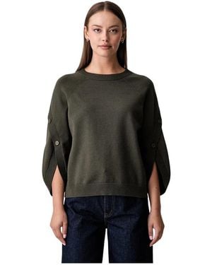 Joseph Ribkoff Rundhals-Strickpullover - Schwarz