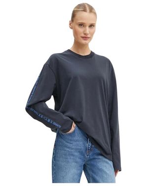 Sunnei Cotton Longsleeve Top - Blauw