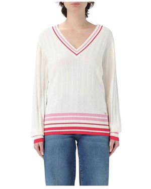 Liu Jo V-Neck Knitwear - Blanco