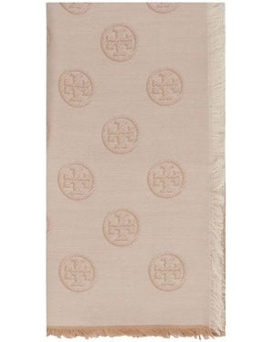 Tory Burch Silky Scarves - Natural