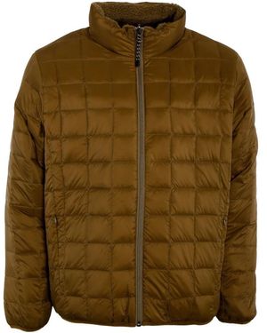 Taion Wendbare daunenjacke mit sherpa-einsatz - Grün