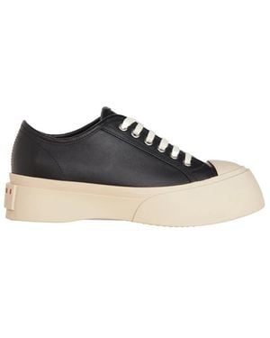 Marni Chic Nappa Leather Sneakers For - Black