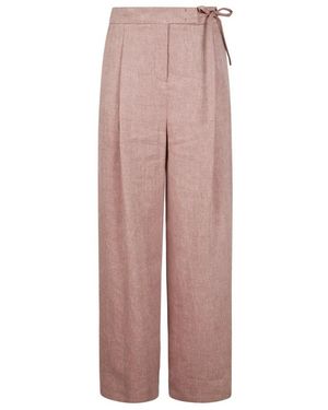 Eleventy Wide Trousers - Pink