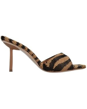 Le Silla Heeled Mules - Marron