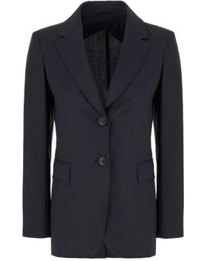 Max Mara Jassen ,Blauw ,Leer Blazer