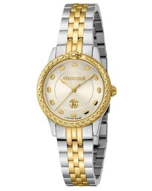 Roberto Cavalli Accessoires ,Grijs ,Snake Core Watch - Metallic
