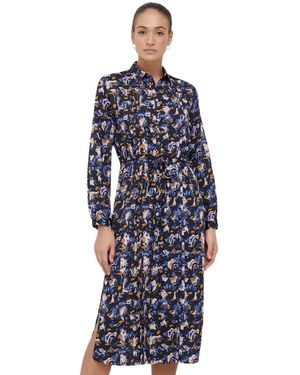 Paul Smith Kleedjes ,Veelkleurig ,Polyester Shirt Dress - Blauw