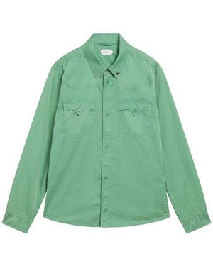 Versace Cotton Regular Shirt - Grün