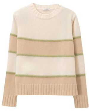 ROSSO35 Round-Neck Knitwear - Natural