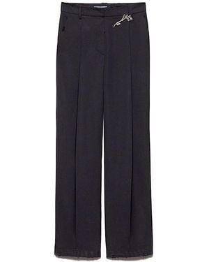 Prada Straight Trousers - Blue