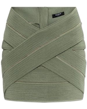 Balmain Short Skirts - Green