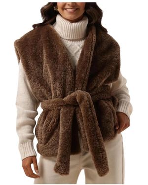 Notre-v Jassen ,Bruin ,Polyester Teddy Jas