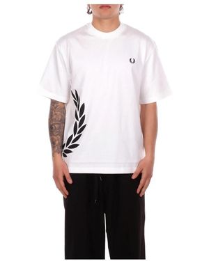 Fred Perry T-Shirts - White