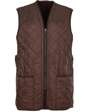 Barbour Jassen ,Bruin ,Polyester Polarquilt Waistcoat Zip-In
