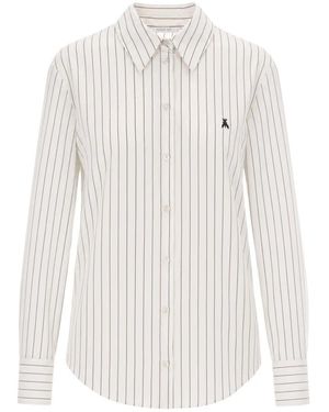 Patrizia Pepe Overhemden ,Wit ,Gestreept Shirt