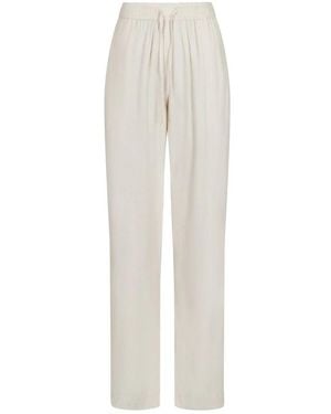 Neo Noir Straight Trousers - White