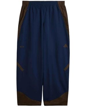 adidas Fitness ,Blauw ,Linnen Z.N.E. Material Mix Trackpant