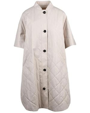 Max Mara Jassen ,Katoen Borel Mantella Trapuntata - Naturel