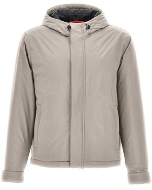 Fay Windbreaker urbano con cappuccio regolabile - Grigio