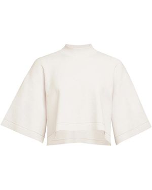 Alaïa Weiße Gerippte T-Shirts Und Polos