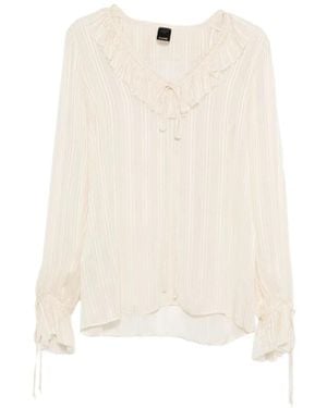 Pinko Overhemden ,Swan Blouse - Naturel