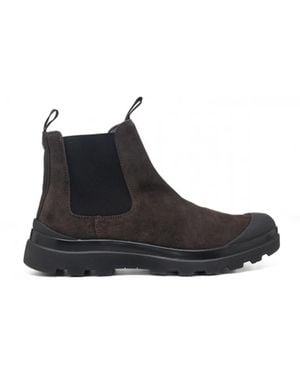 Pànchic Wildleder beatle stiefel - Schwarz