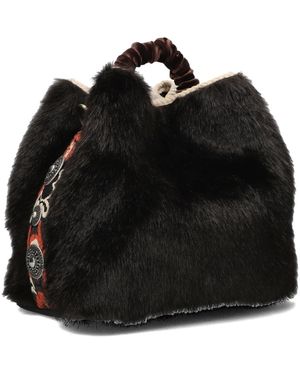 Viamailbag Tassen ,Bruin ,Coral Fake Handtas - Zwart