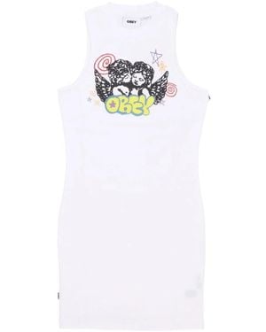 Obey Short Dresses - White