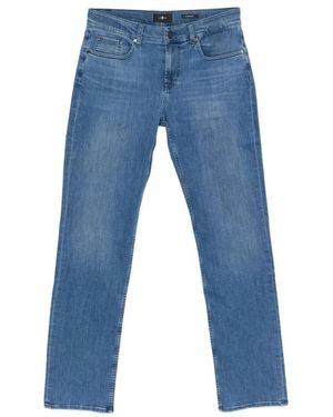 7 For All Mankind Straight Fit Jeans - Blue