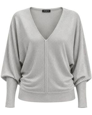 Nenette V-Neck Knitwear - Gris