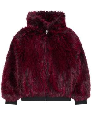 Gcds Faux Fur & Shearling Jackets - Red