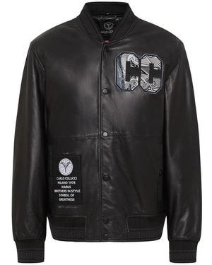 carlo colucci Leather Jackets - Black