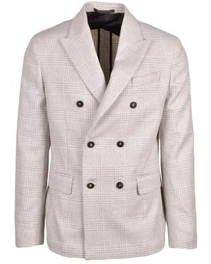 Slowear Doppelreihiger Blazer - Grau