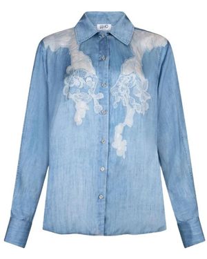 Liu Jo Denim Shirts - Blue
