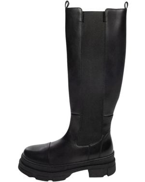 Copenhagen Shoes Follow Me Zipper Lange Laars - Zwart