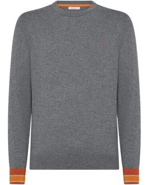 Sun 68 Round-Neck Knitwear - Grey