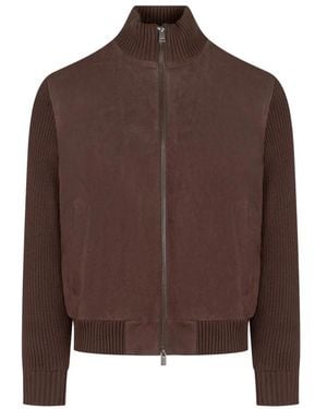 BOSS H-Meter Lederjacke - Braun
