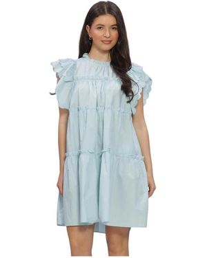Object Kleedjes ,Blauw ,Katoen Objhope/L Dress