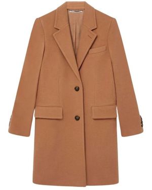 Stella McCartney Stilvoller Wollmantel Für Den Winter - Braun