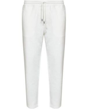 Brunello Cucinelli Broeken ,Wit ,Katoen Trainingsbroek
