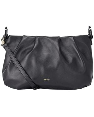 Abro⁺ Elegante Leder-Schultertasche Daya - Schwarz