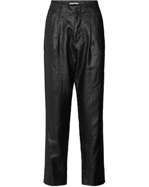 Rabens Saloner Straight Trousers - Nero