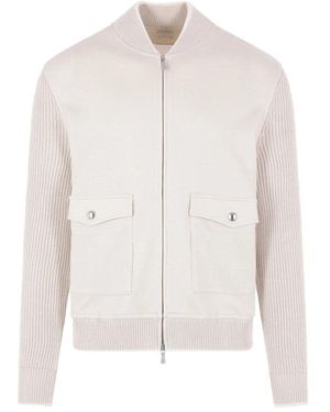 Eleventy Bomber Jackets - White