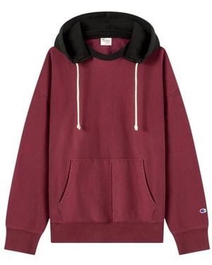 Champion Hoodies & Sweatvesten ,Rood ,Katoen Reverse Weave Hoodie