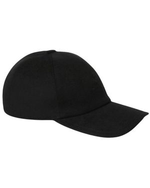 Loro Piana Accessoires ,Zwart ,Wol Baseballpet