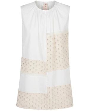 Marni Sleeveless Tops - White
