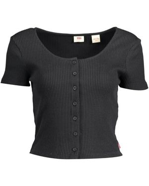 Levi's Elegante magliette nera in cotone - Nero