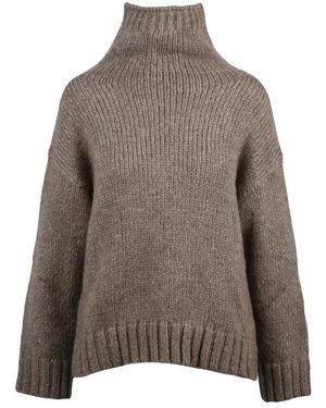 Alpha Studio Turtlenecks - Brown